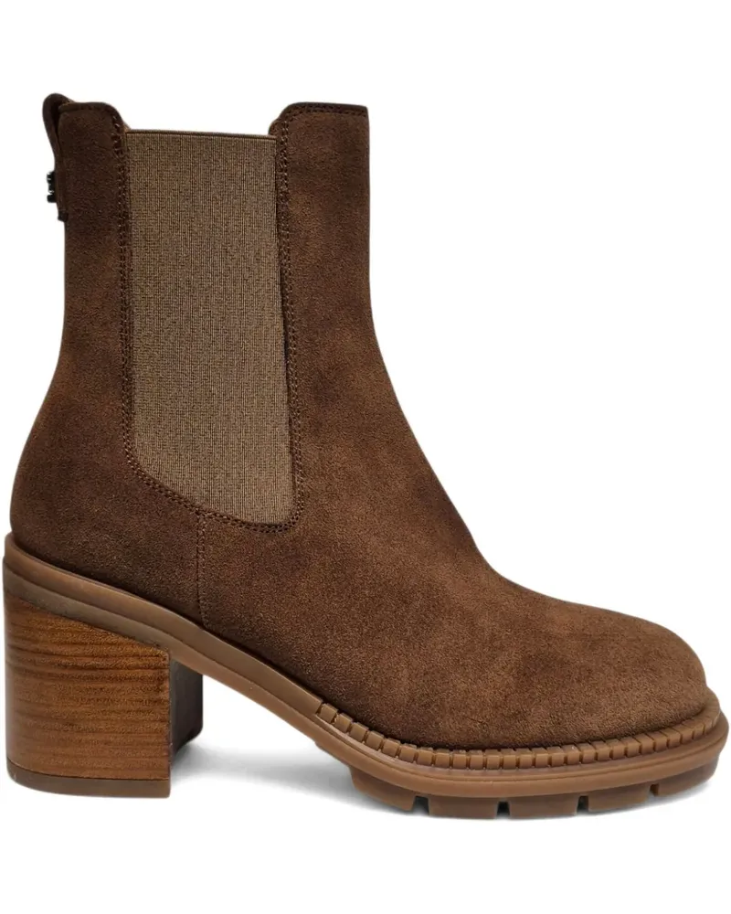 Casadei Chelsea-Boots aus Wildleder 80mm - Braun Braun