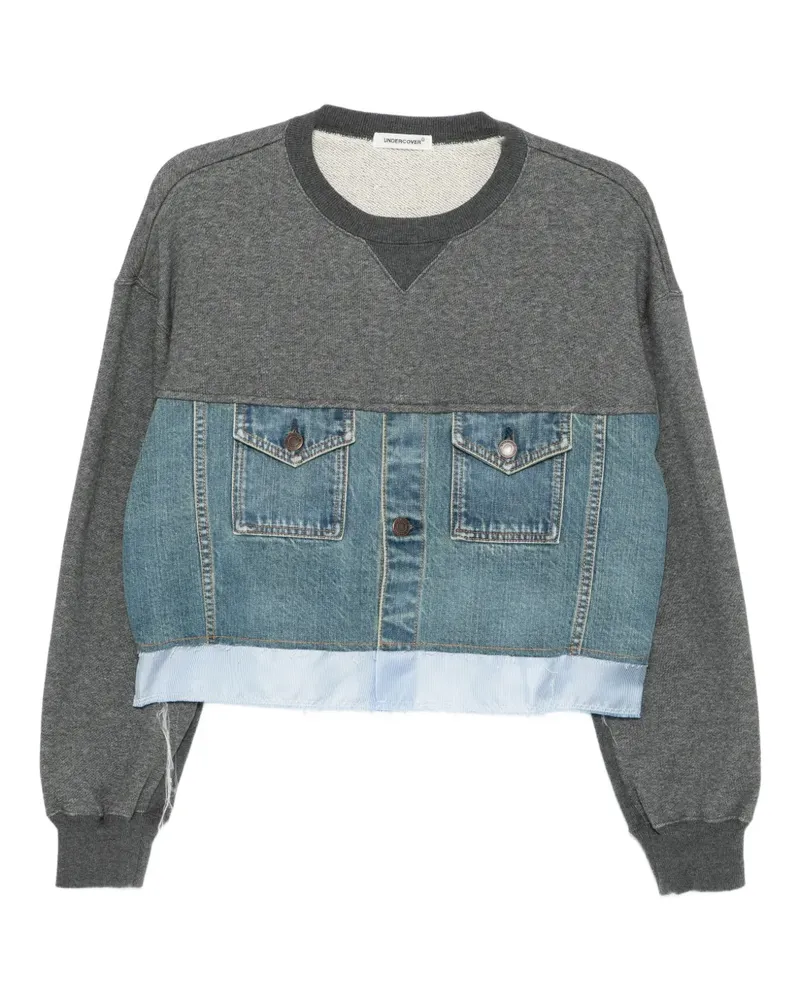 Undercover Sweatshirt mit Einsätzen - Grau Grau