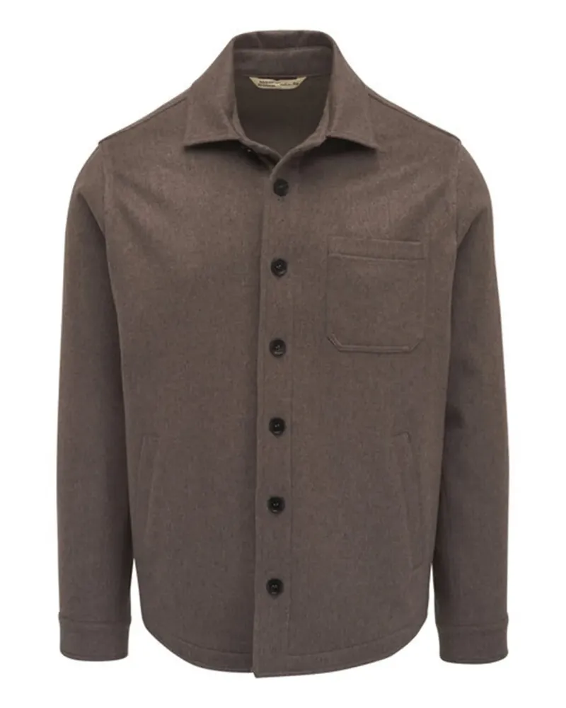 Maurizio Baldassari button-fastening pocket shirt jacket - Grün Grün
