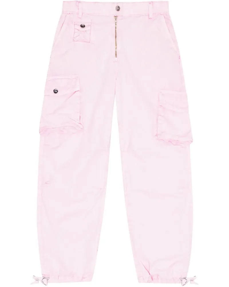 Ganni Gerade Cargohose - Rosa Rosa