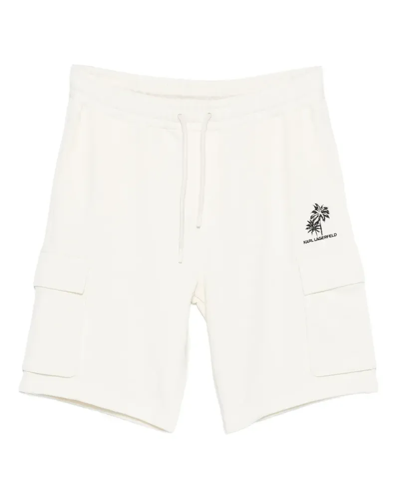 Karl Lagerfeld cargo print shorts - Weiß Weiß