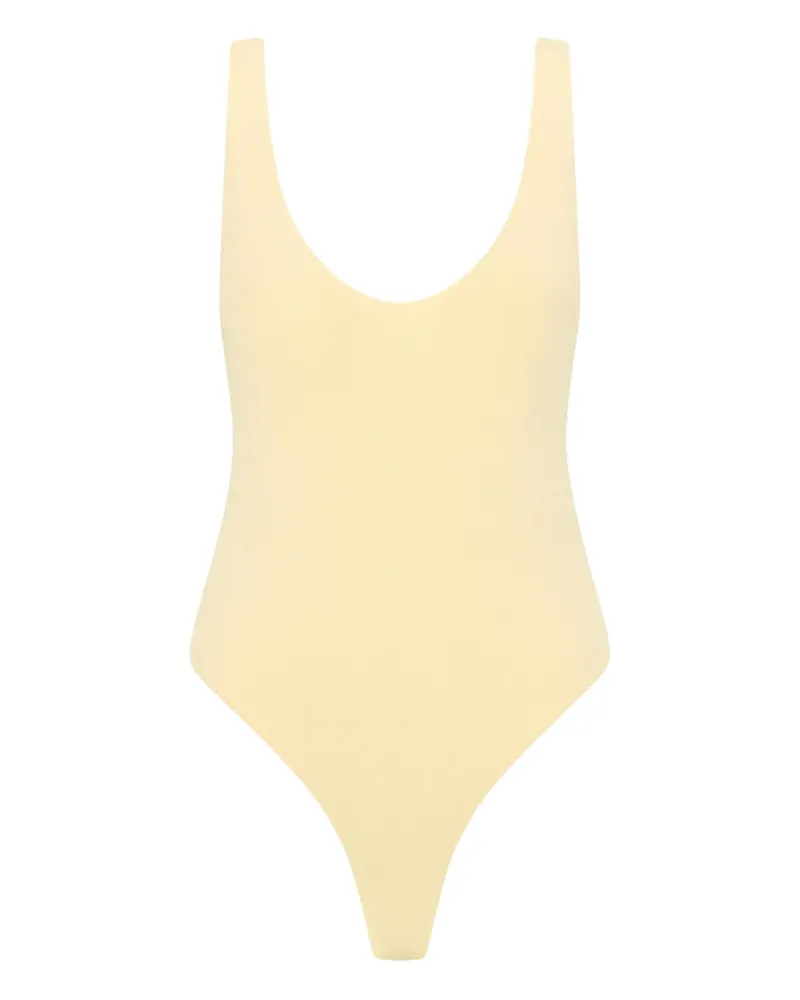 Rebecca Vallance Gerippter Arial Body mit U-Ausschnitt - Nude Nude