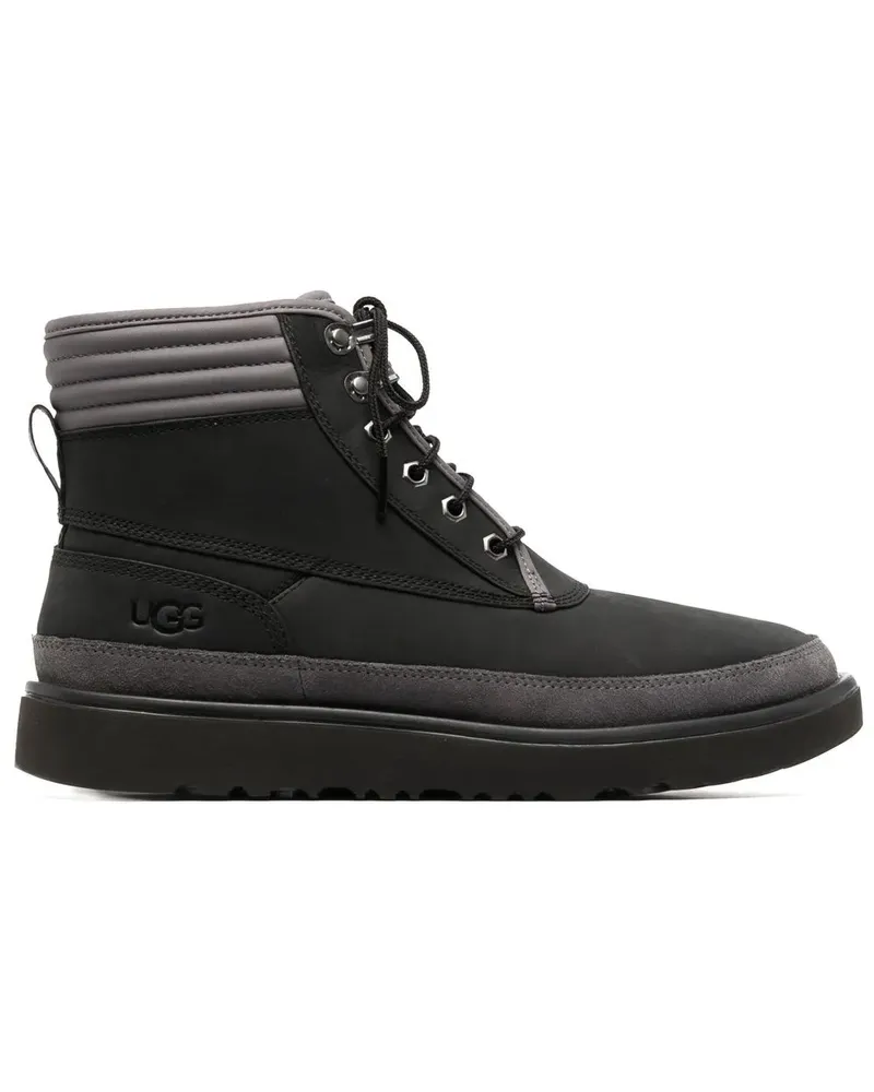 UGG Schnürstiefel mit gepolstertem Knöchel - Schwarz Schwarz