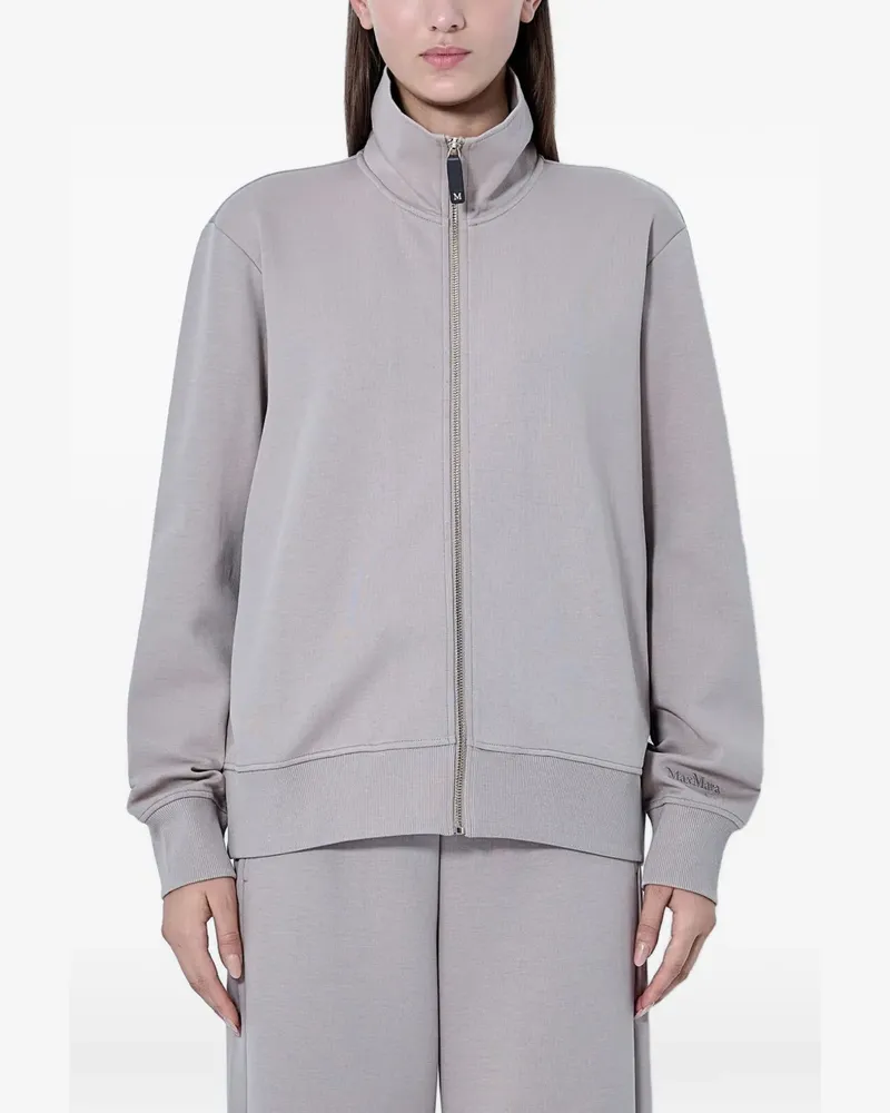 Max Mara high-neck zipped sweatshirt - Nude Nude