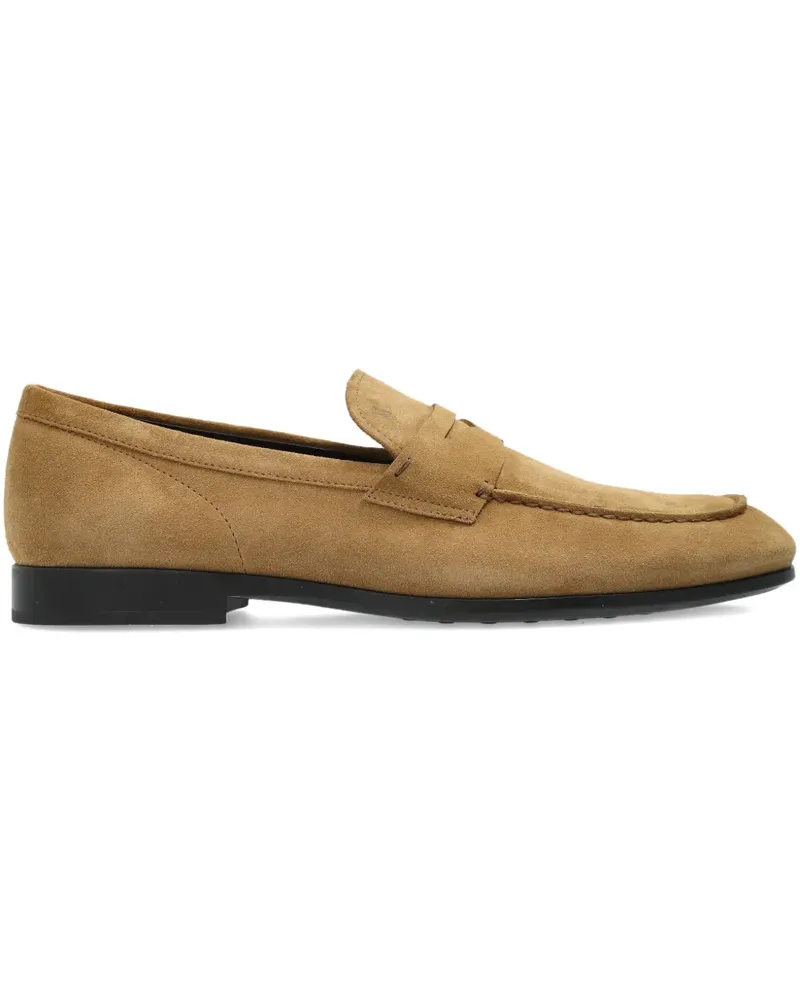 TOD'S Penny-Loafer aus Wildleder - Nude Nude