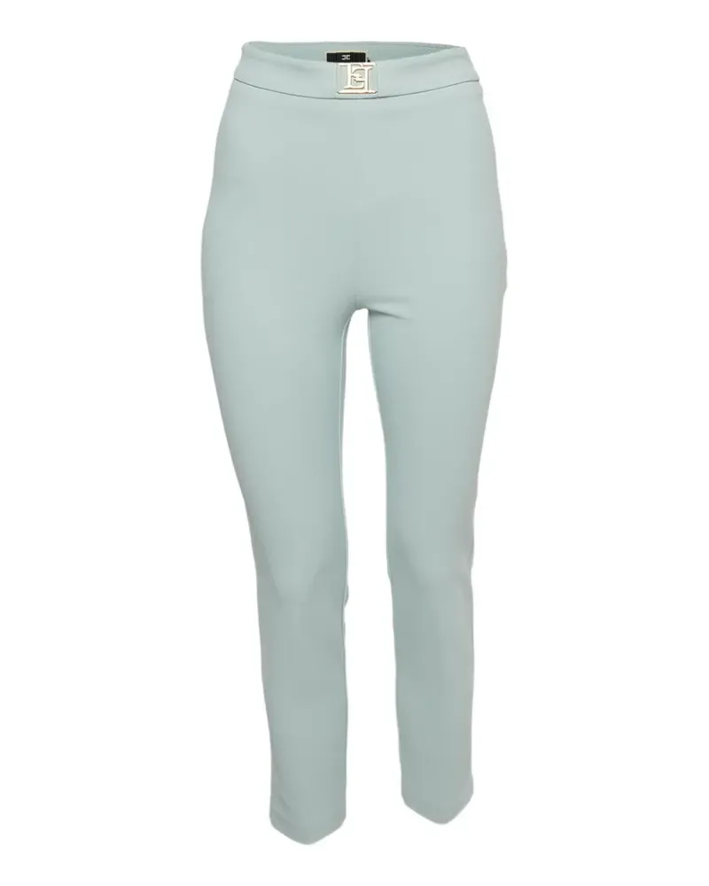 Elisabetta Franchi straight-leg crepe trousers - Blau Blau