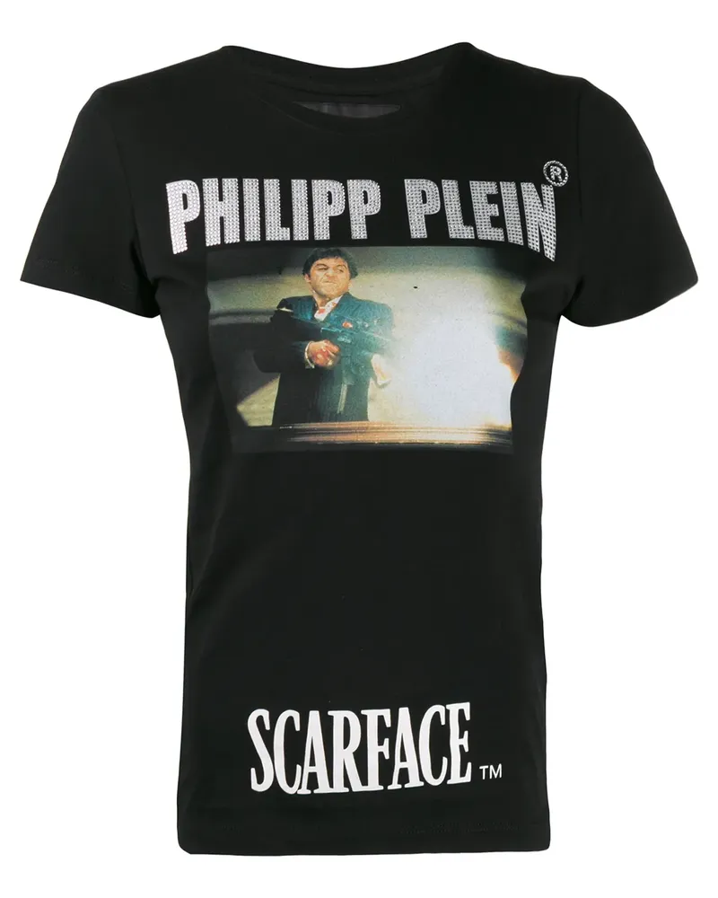 Philipp Plein Scarface' T-Shirt mit Print - Schwarz Schwarz