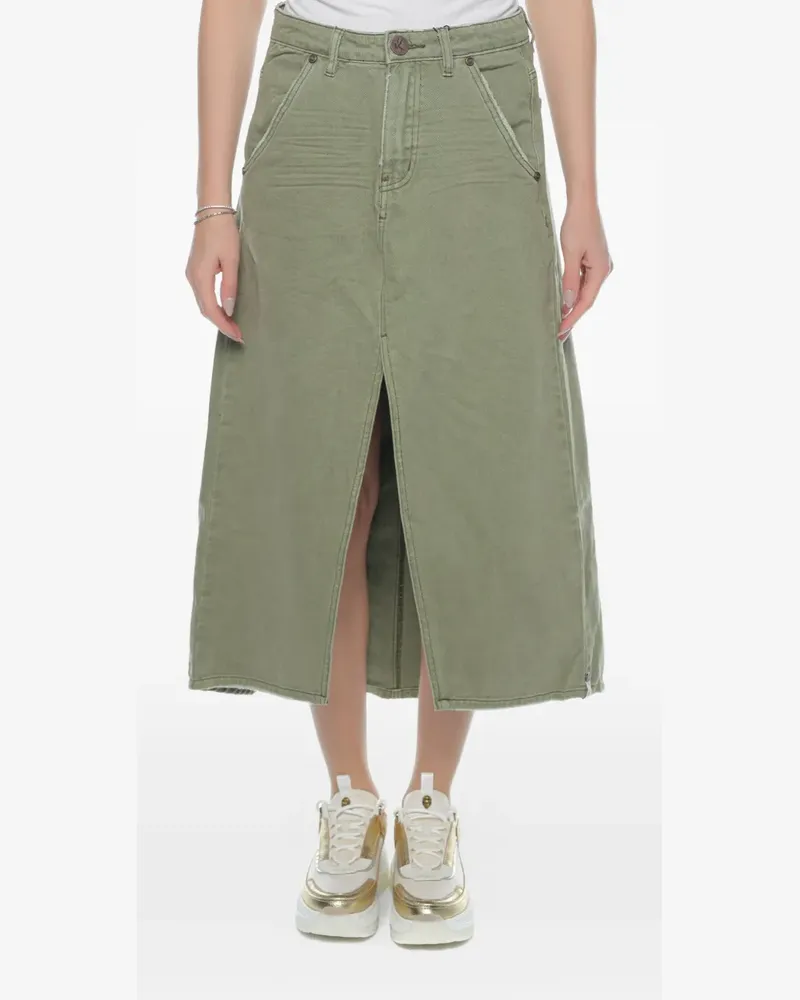 One Teaspoon Mrs Carter denim midi skirt - Grün Grün