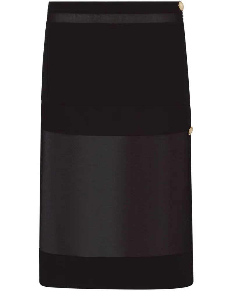 Proenza Schouler Semi-transparentes Oberteil - Schwarz Schwarz