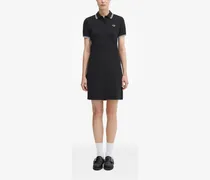Minikleid mit Logo-Stickerei - Schwarz