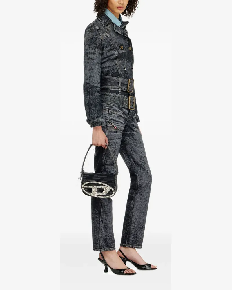 Diesel D-Gorina Jeans mit Gürtel - Schwarz Schwarz