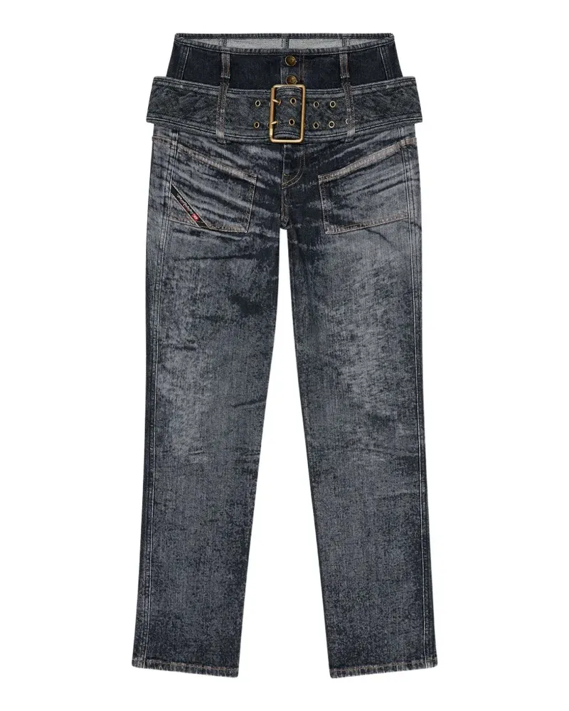 Diesel belted D-Gorina jeans - Schwarz Schwarz