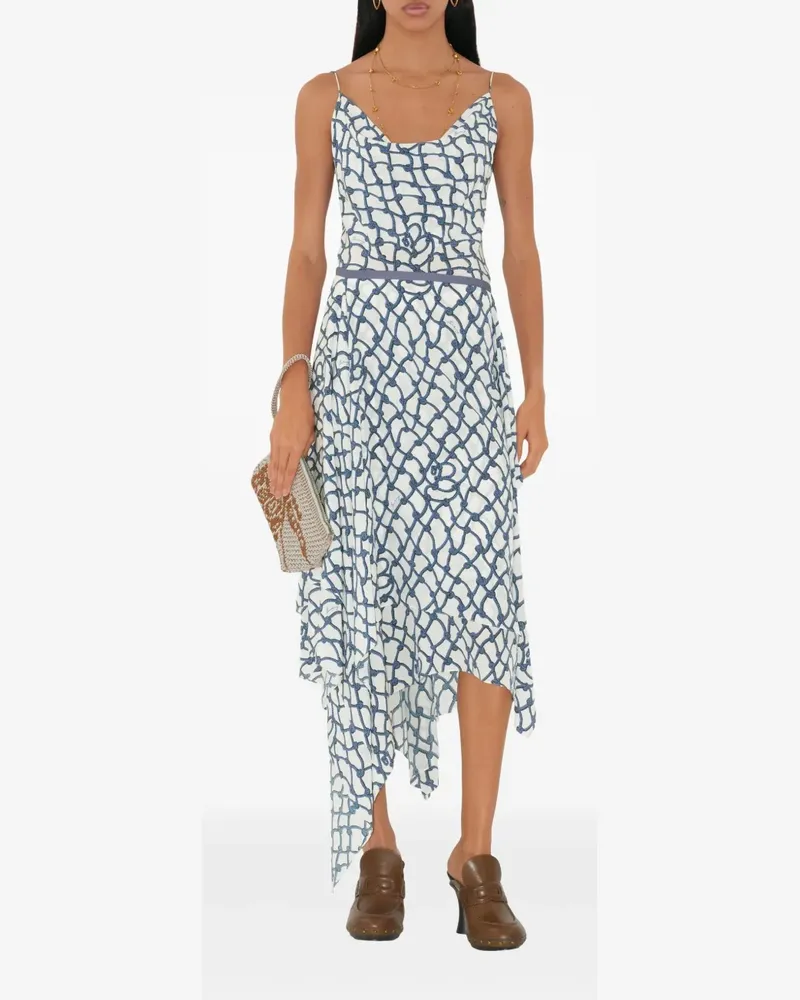 Burberry Asymmetrischer Midirock - Weiß Weiß