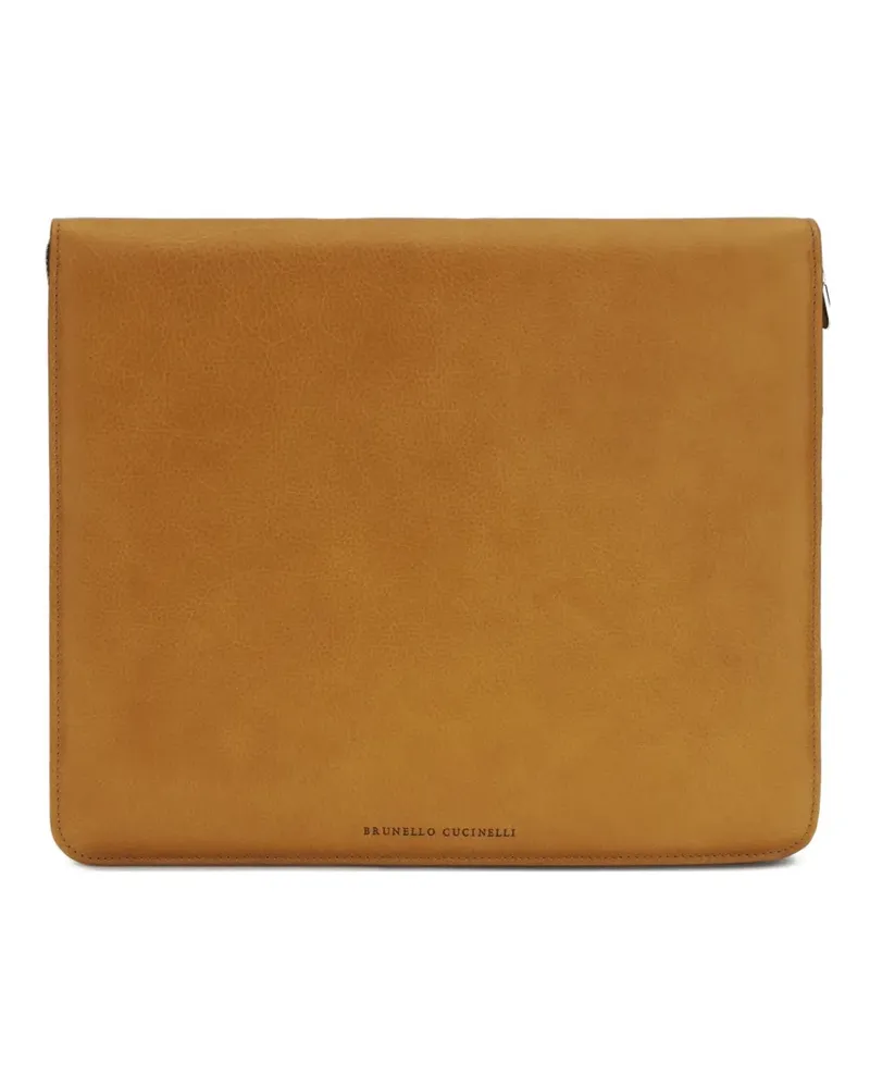 Brunello Cucinelli leather cardholder - Braun Braun