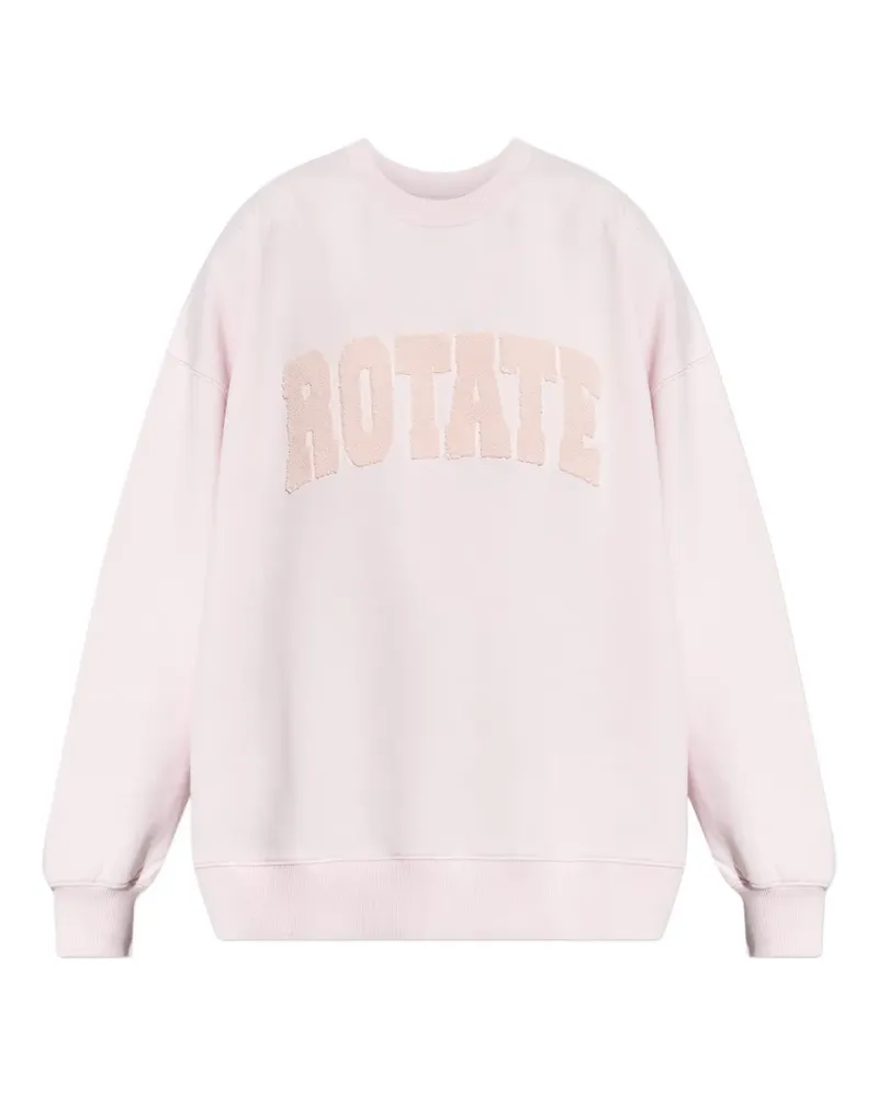 ROTATE Birger Christensen logo-appliqué sweatshirt - Rosa Rosa