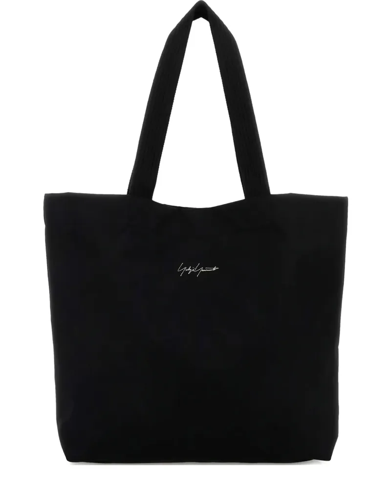 KURO canvas shopping bag - Schwarz Schwarz