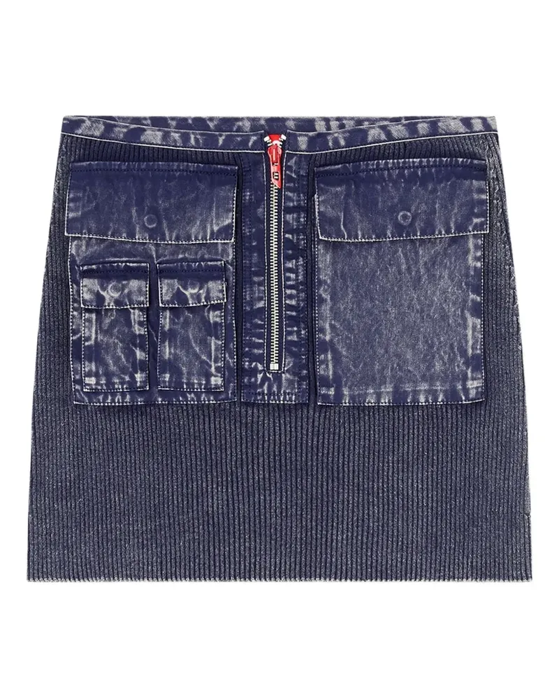 Diesel M-Meryn Minirock mit Tasche - Blau Blau
