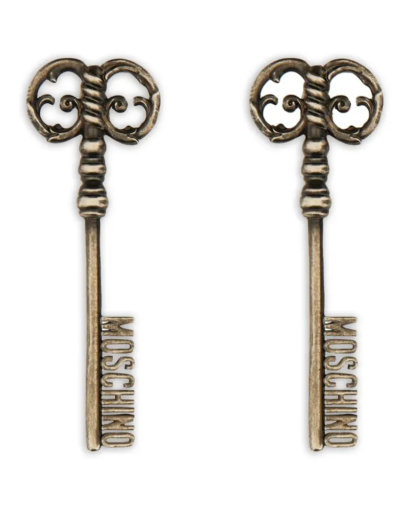 Moschino key earrings - Gold Gold