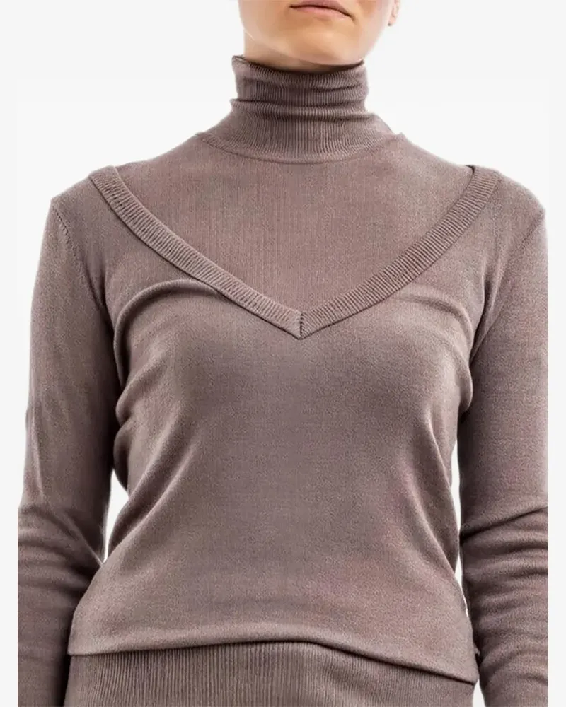 Christophe Lemaire Pullover im Layering-Look - Schwarz Schwarz