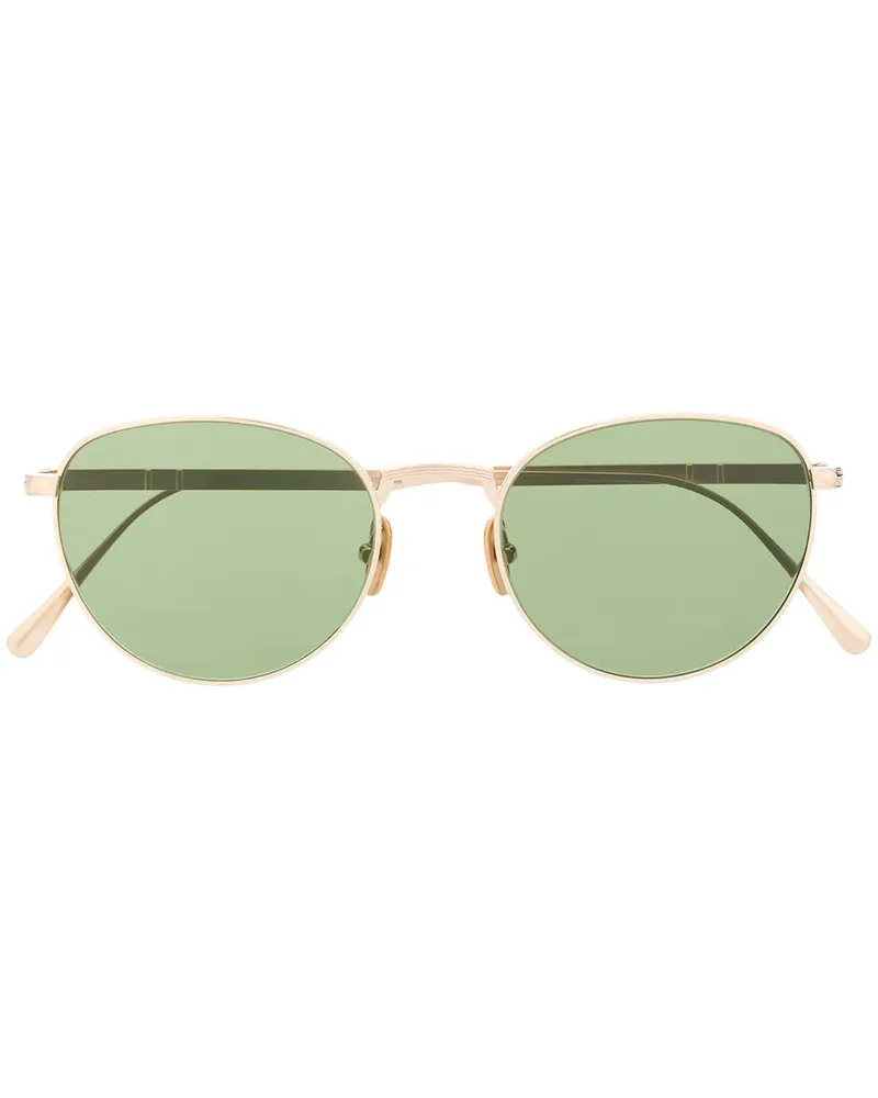 Persol Sonnenbrille mit rundem Gestell - Gold Gold