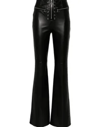 Patrizia Pepe Leggings mit hohem Bund Schwarz