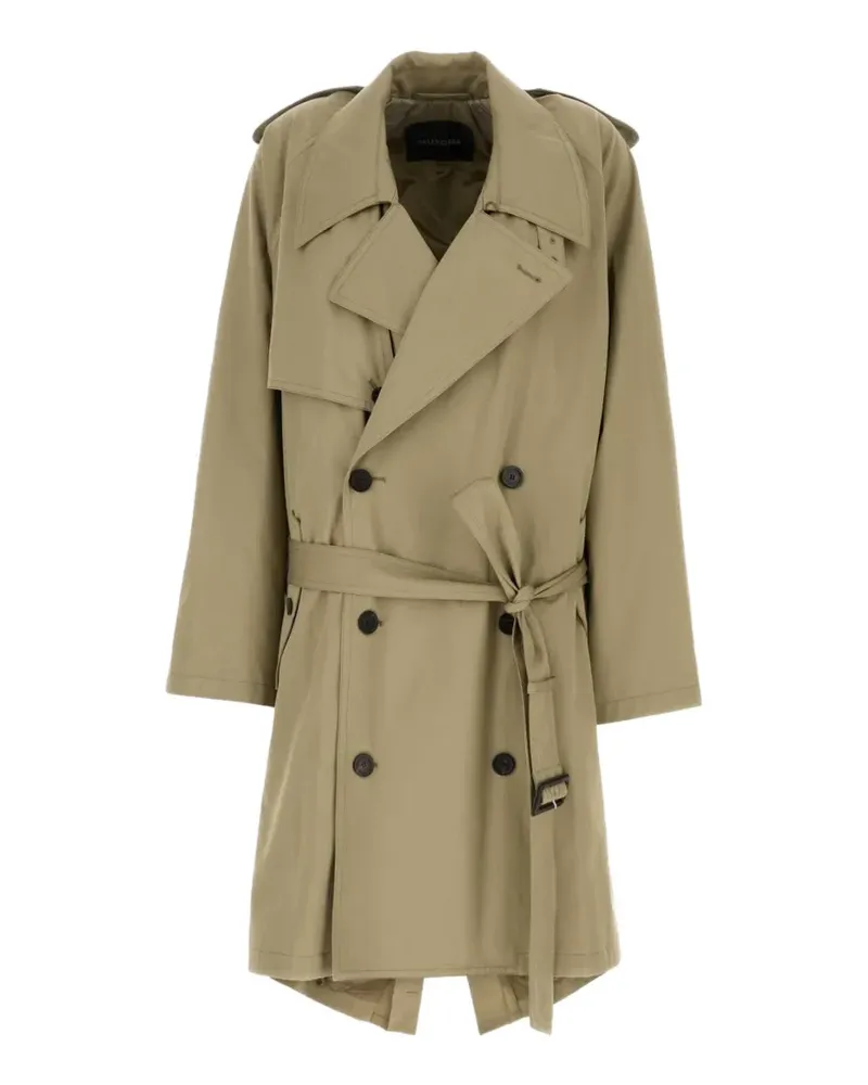 Balenciaga gabardine trench coat - Nude Nude