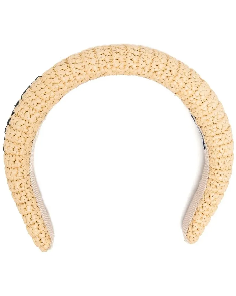 Prada Haarreif mit Logo-Stickerei - Nude Nude