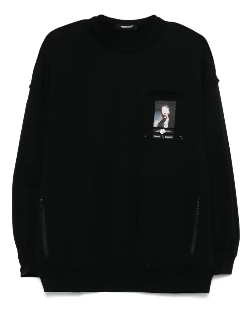 Undercover Sweatshirt mit Patch-Detail - Schwarz Schwarz