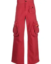 Heron Preston Cargohose mit Logo-Patch Rot