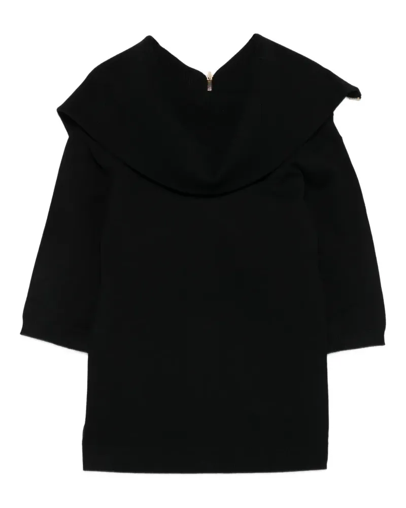 Semicouture Jacke mit Reißverschluss - Schwarz Schwarz