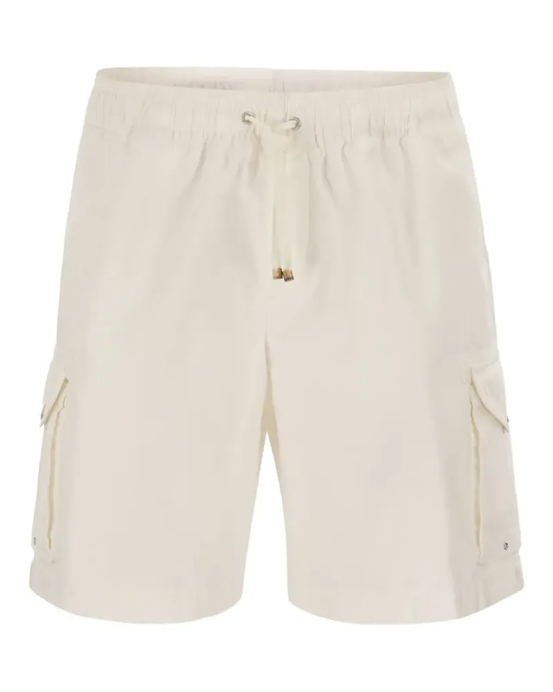 Brunello Cucinelli drawstring cotton cargo shorts - Nude Nude