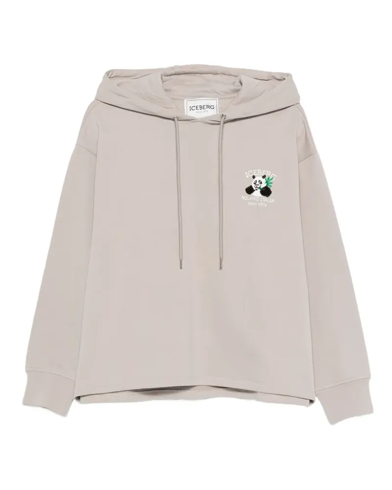 Iceberg Bestickter Hoodie - Grau Grau