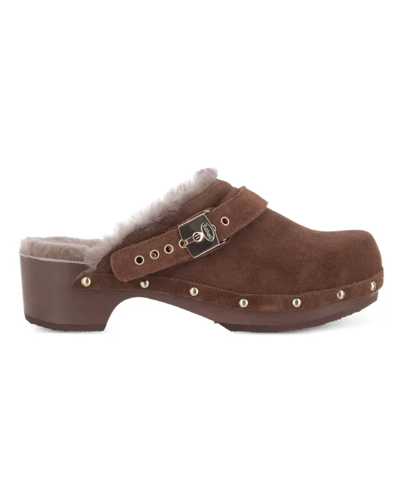 Scholl Pescura Robin Mules aus Faux Fur - Braun Braun