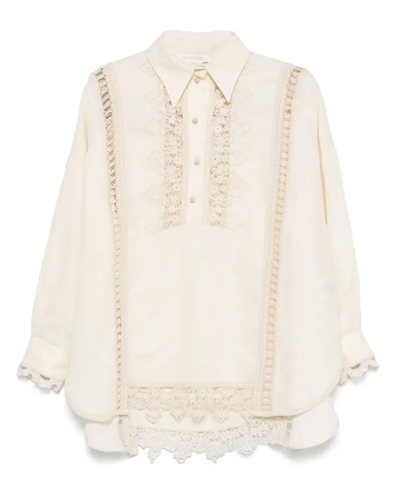 Zimmermann Illuminate Bluse - Nude Nude