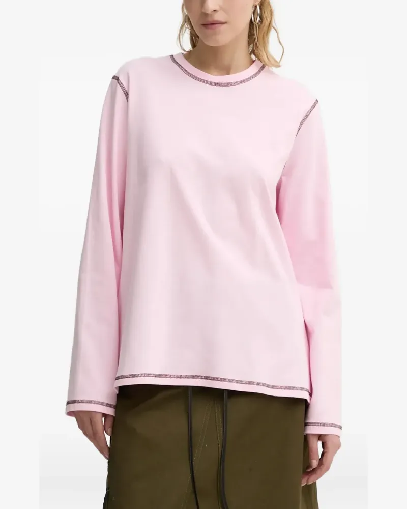 Résumé embossed-stitch T-shirt - Rosa Rosa