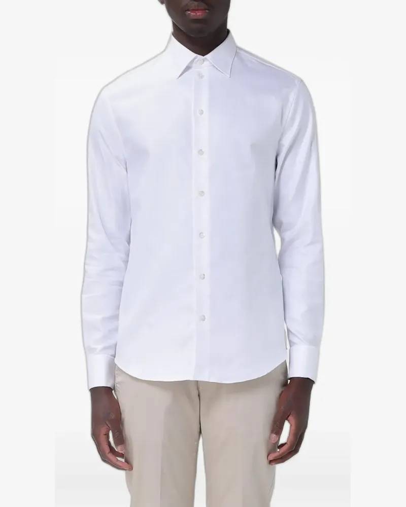 Emporio Armani poplin shirt - Weiß Weiß