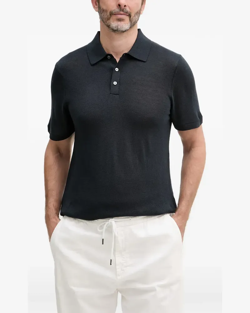 JOOP! Malioson short-sleeve button-up polo shirt - Schwarz Schwarz