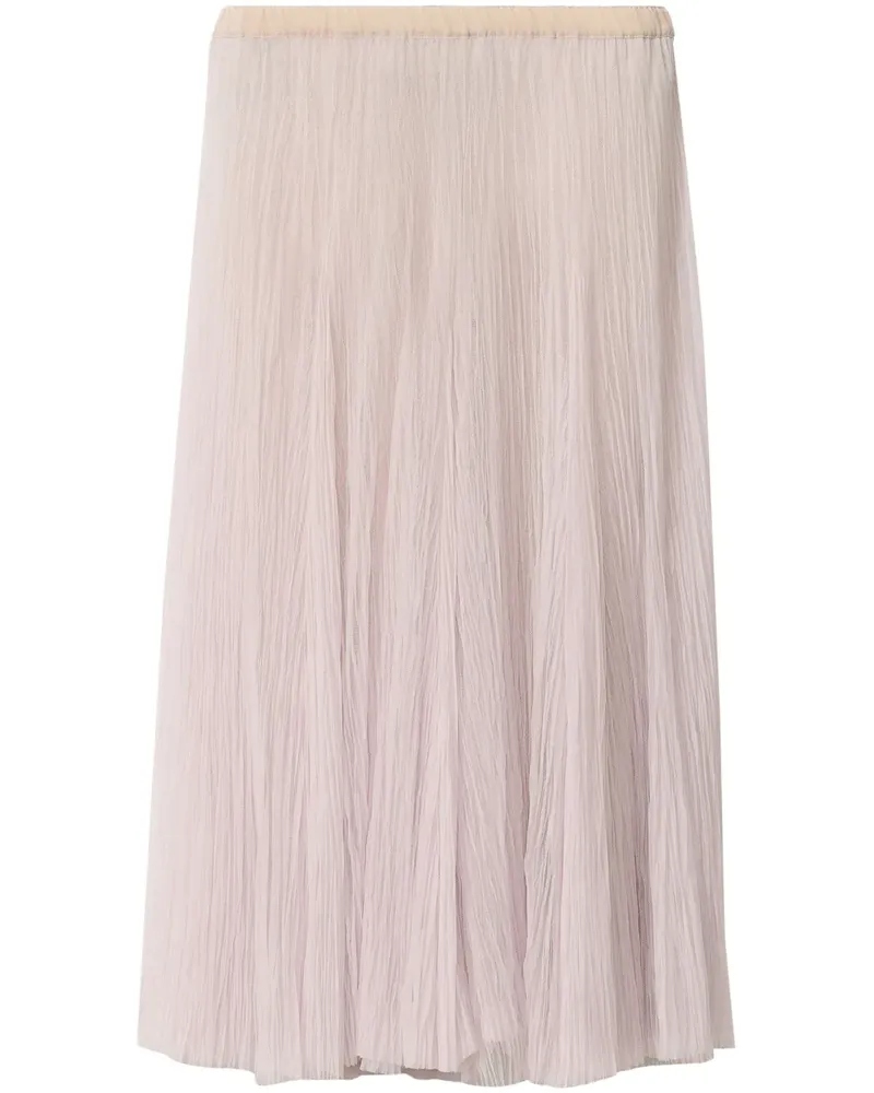 Fabiana Filippi Midirock mit Falten - Rosa Rosa