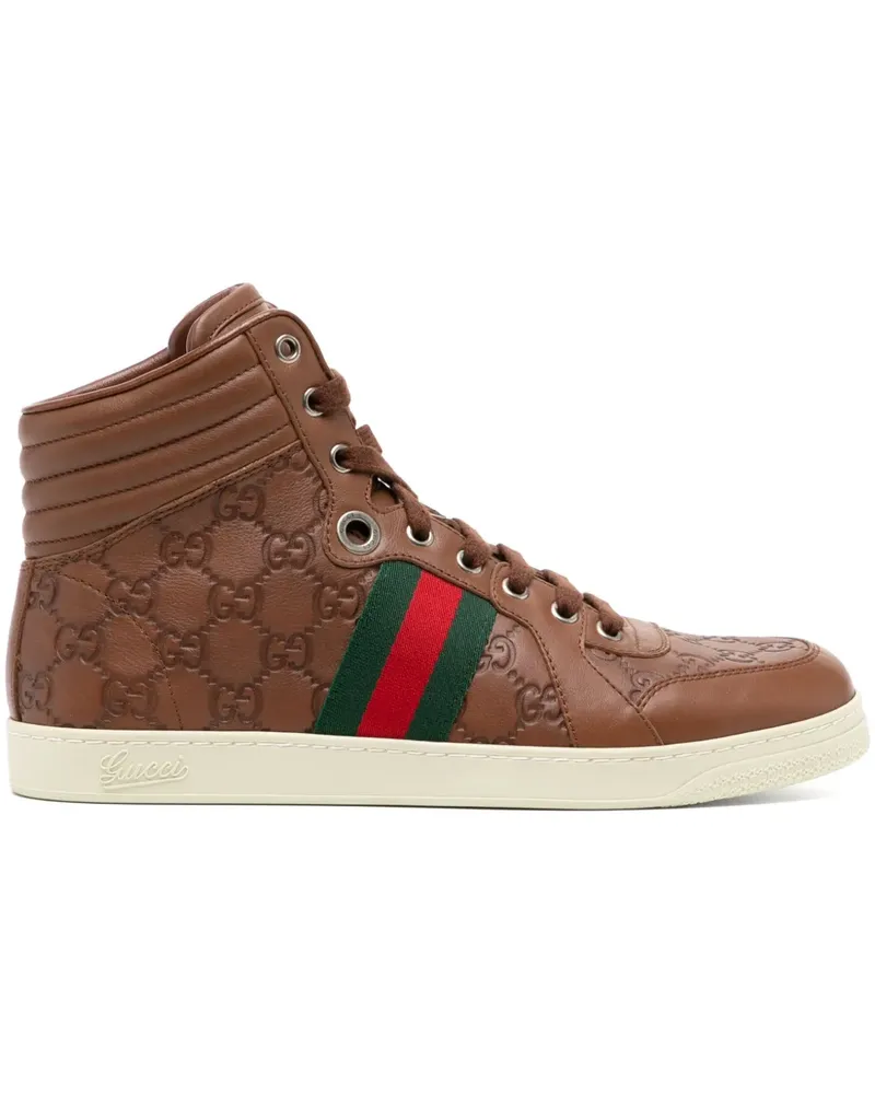Gucci High-Top-Sneakers - Braun Braun