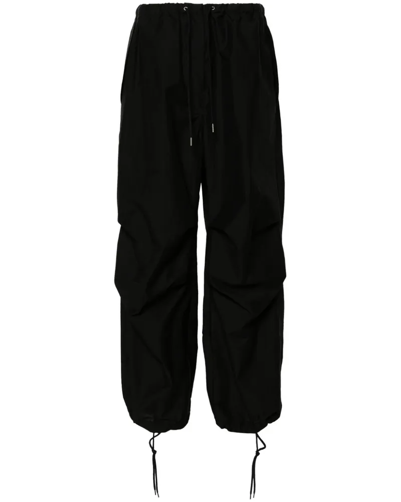 Acne Studios Bestickte Wide-Leg-Hose - Schwarz Schwarz