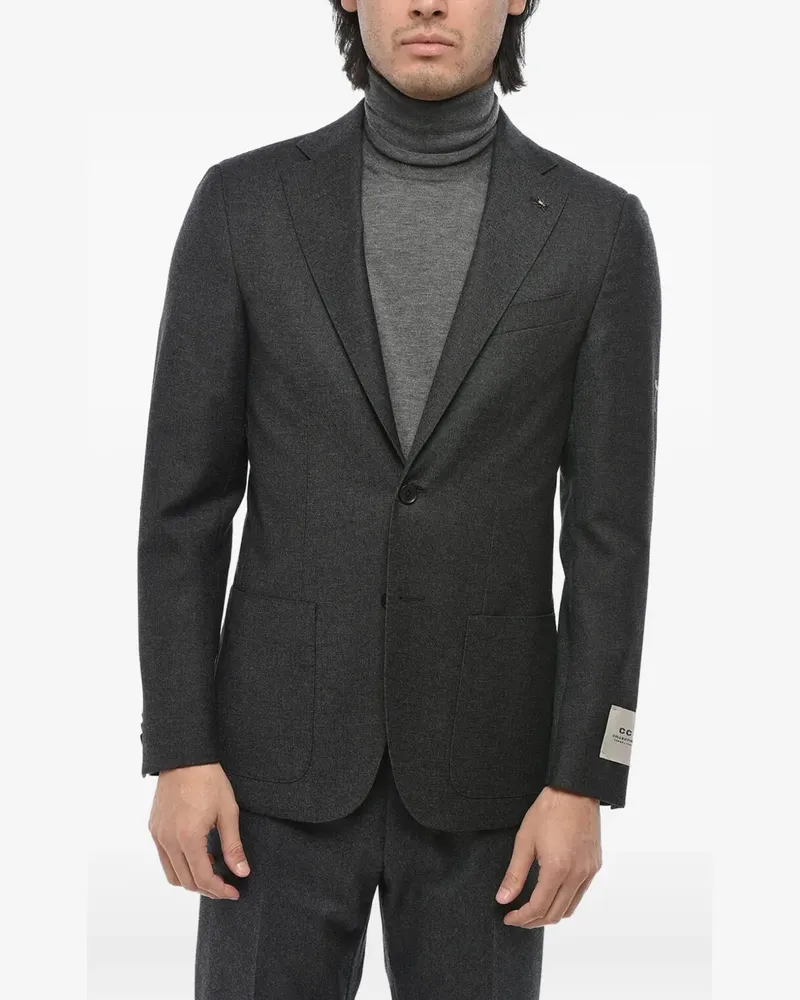 Corneliani Sakko mit fallendem Revers - Grau Grau