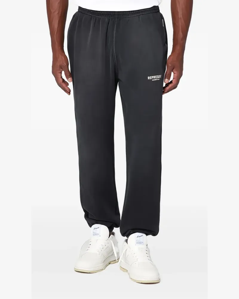 REPRESENT Jogginghose mit Logo-Schild - Schwarz Schwarz