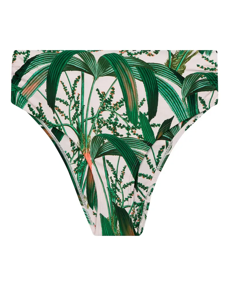 Lenny Niemeyer Bikinihöschen mit Blatt-Print - Grün Grün