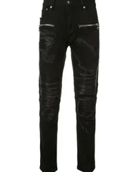 God's Masterful Children Skinny-Jeans in Distressed-Optik Schwarz