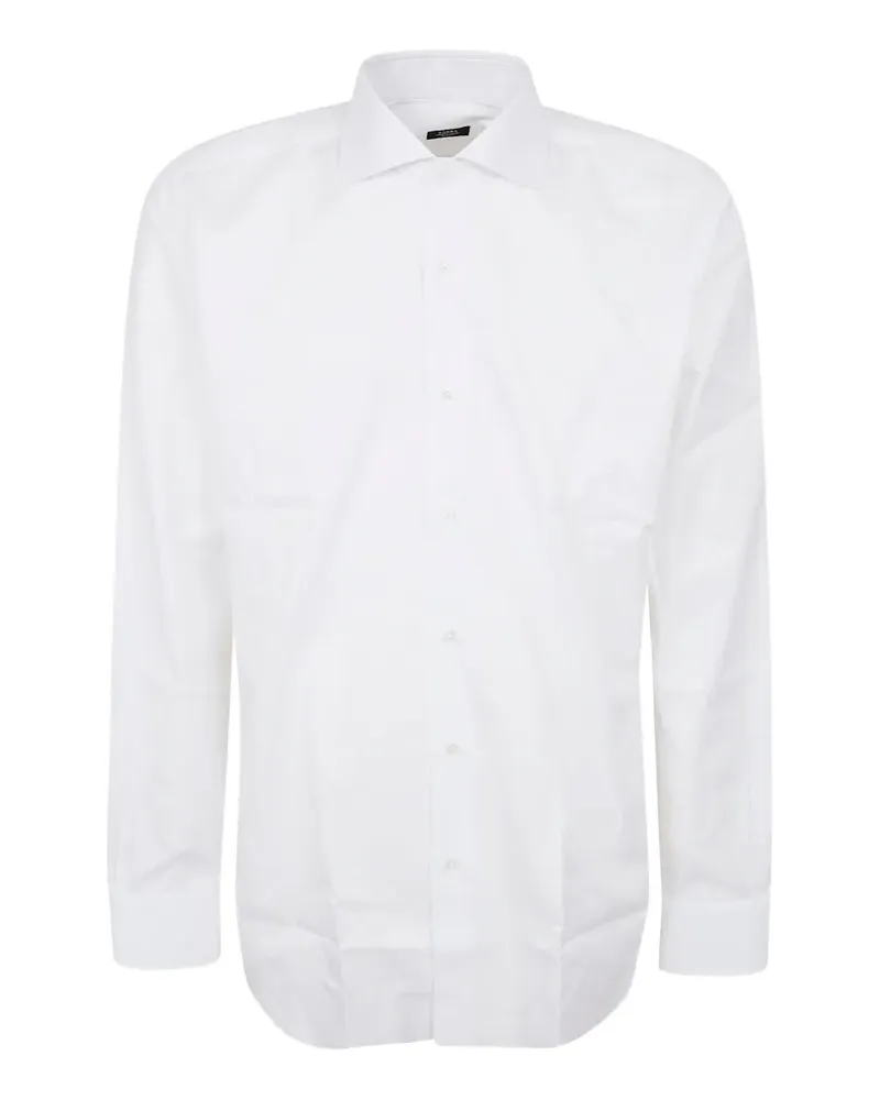 BARBA Klassisches Hemd - Weiß Weiß