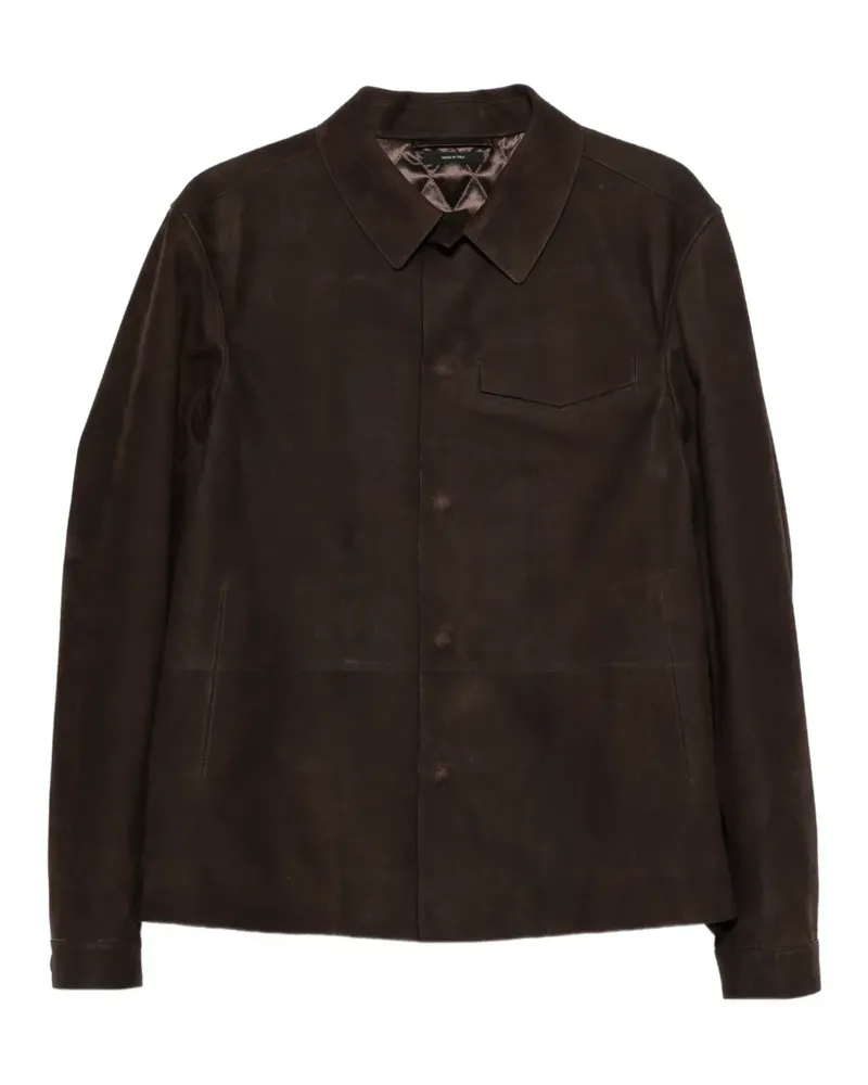 Tom Ford Lederjacke aus Nubukleder - Braun Braun