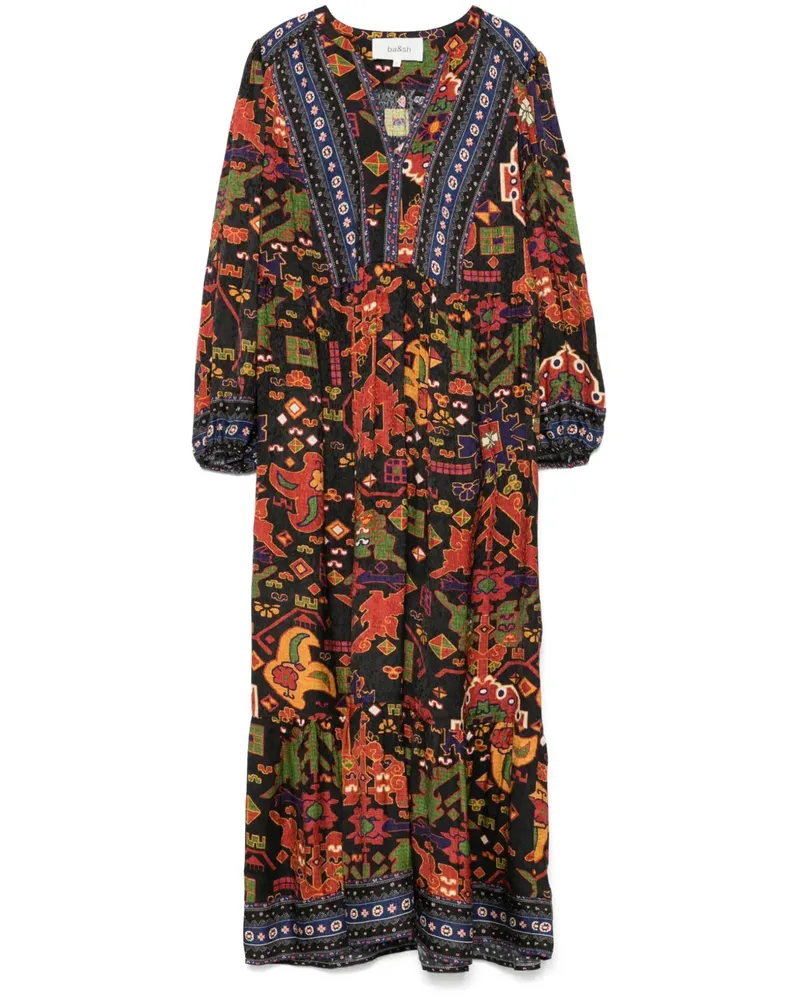 ba&sh Valley Kleid - Schwarz Schwarz
