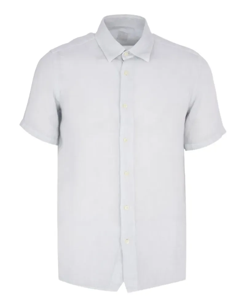 120% Lino contemporary fit shirt - Blau Blau