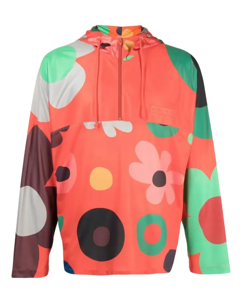 ERL Jacke mit Blumen-Print - Orange Orange
