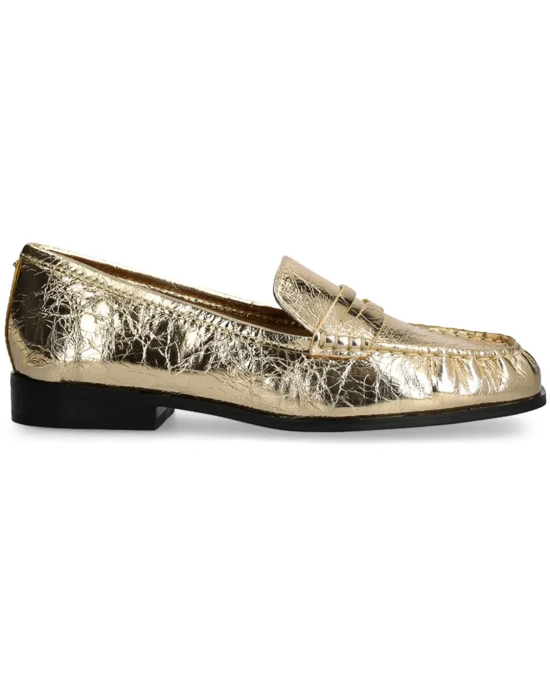 Michael Kors Loafer aus Metallic-Leder - Gold Gold
